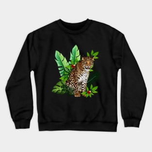 Leopard Tropical Crewneck Sweatshirt